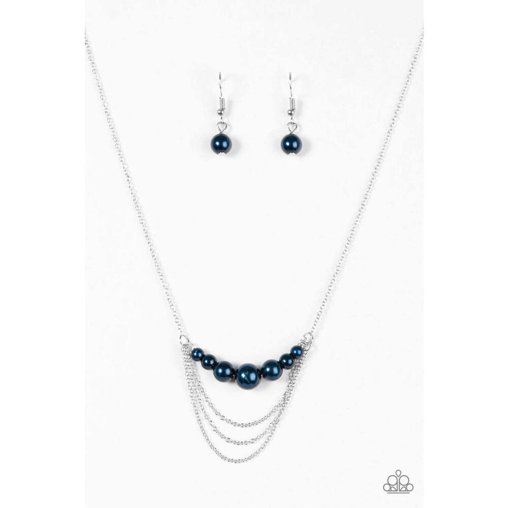 Papaeqzzi Layeree Pendant Necklace hen POSH Comes To Shove - Blue